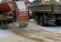 Песок в качестве противогололедного средства